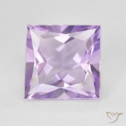 4.33ct Natural Violeta medio Amatista, Cuadrado, VVS