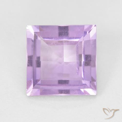 1.71ct Natural Violeta rosáceo claro Amatista, Cuadrado, VVS