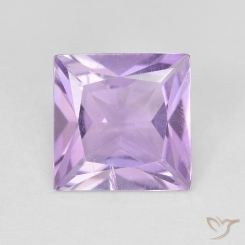 2.01ct Natural Violeta iris Amatista, Cuadrado, VS