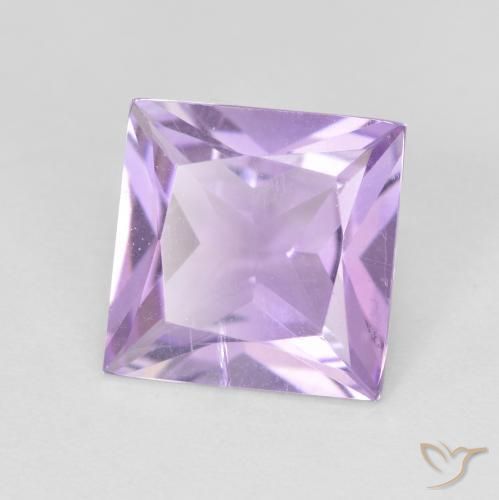 Amatista Violeta iris natural de 2.01 ct, Cuadrado, VS