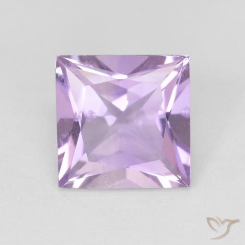 2.03ct Natural Violeta claro Amatista, Cuadrado, VS