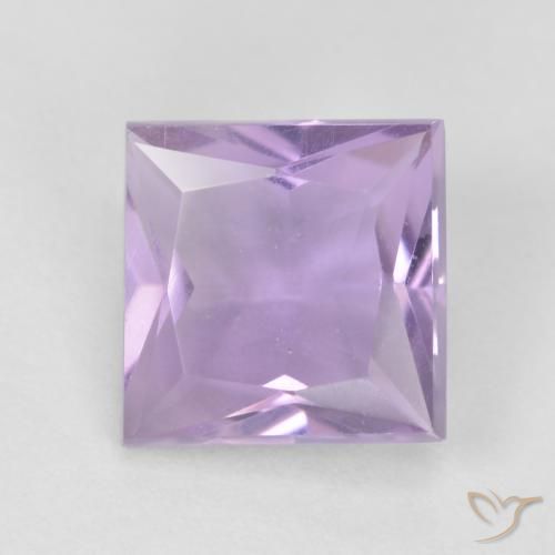 1.23ct Natural Violeta claro Amatista, Cuadrado, VVS