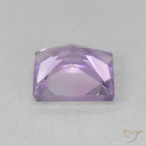Amatista Violeta claro natural de 1.80 ct, Cuadrado, VVS