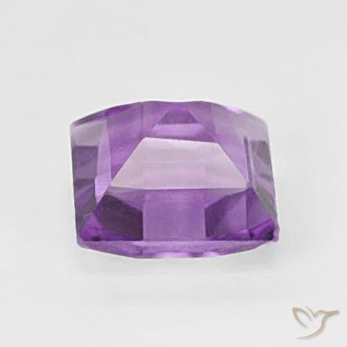 Amatista Violeta rosado natural de 1.75 ct, Cuadrado, VVS-VS