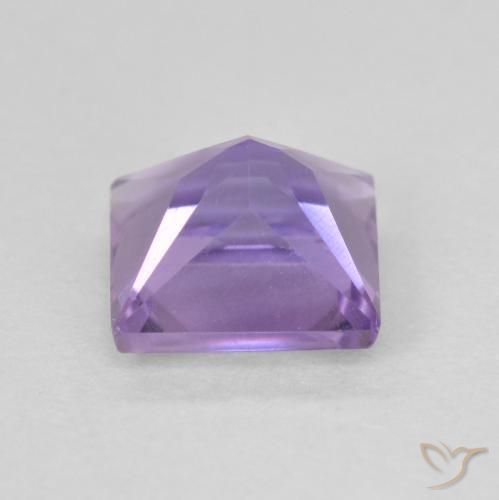 Amatista Violeta rosado natural de 1.13 ct, Cuadrado, VVS-VS