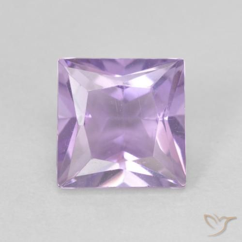 1.05ct Natural Violeta rosado Amatista, Cuadrado, VVS-VS
