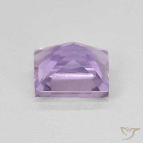 Amatista Violeta rosado natural de 1.05 ct, Cuadrado, VVS-VS