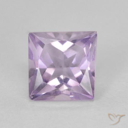 1.11ct Natural Violeta claro Amatista, Cuadrado, VVS-VS