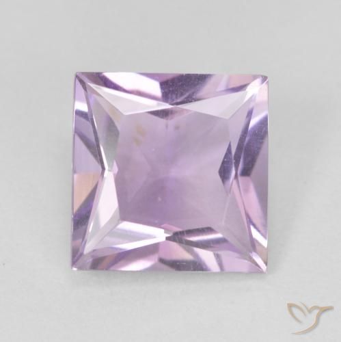 2.01ct Natural Violeta claro Amatista, Cuadrado, VVS-VS