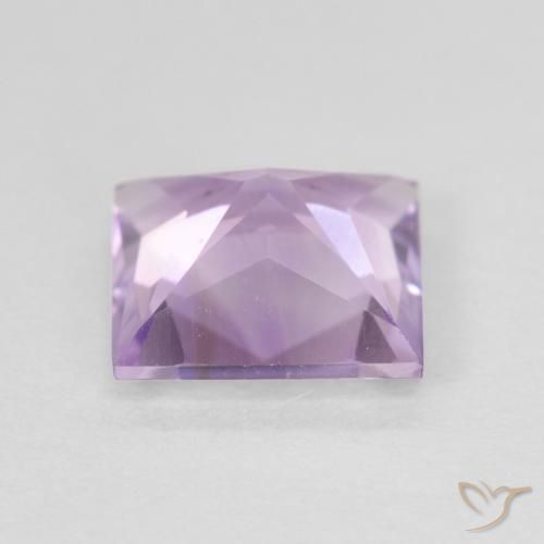 Amatista Violeta claro natural de 2.01 ct, Cuadrado, VVS-VS