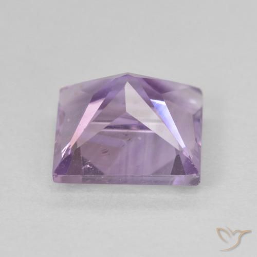 Amatista Violeta rosado medio natural de 2.27 ct, Cuadrado, VVS-VS
