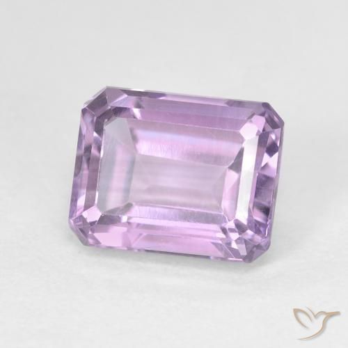 Amatista Violeta medio natural de 2.64 ct, Corte Octágono / Esmeralda, VVS-VS