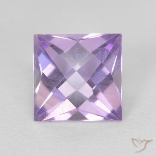 1.25ct Natural Violeta rosado Amatista, Cuadrado, VVS-VS