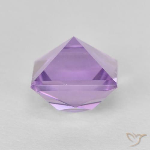 Amatista Violeta rosado natural de 1.25 ct, Cuadrado, VVS-VS