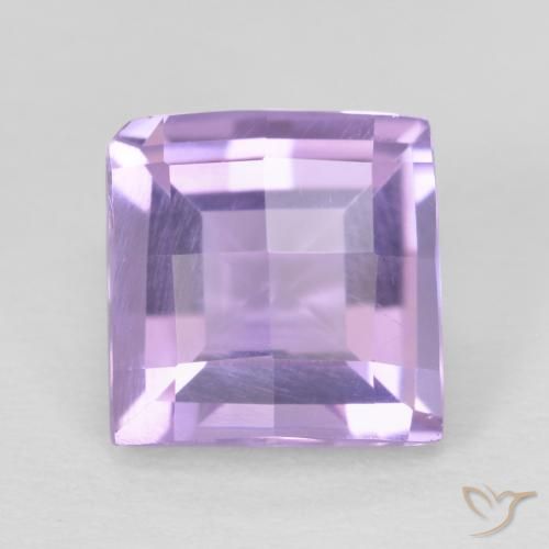 1.44ct Natural Violeta rosado Amatista, Cuadrado, VVS-VS