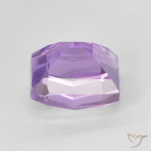 Amatista Violeta rosado natural de 1.44 ct, Cuadrado, VVS-VS