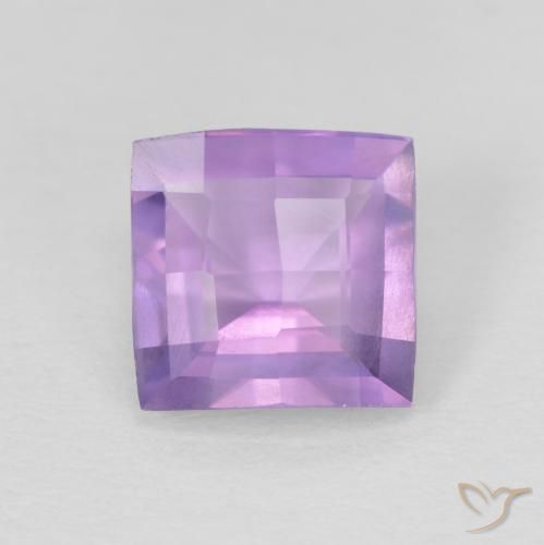 1.23ct Natural Violeta rosado Amatista, Cuadrado, VVS-VS