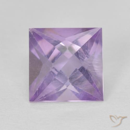 1.21ct Natural Violeta rosado Amatista, Cuadrado, VVS-VS