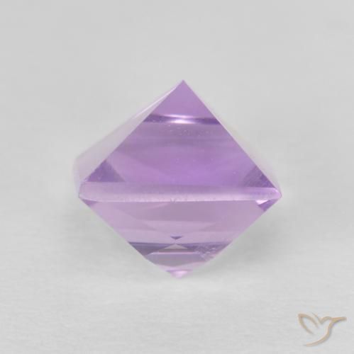 Amatista Violeta rosado natural de 1.21 ct, Cuadrado, VVS-VS