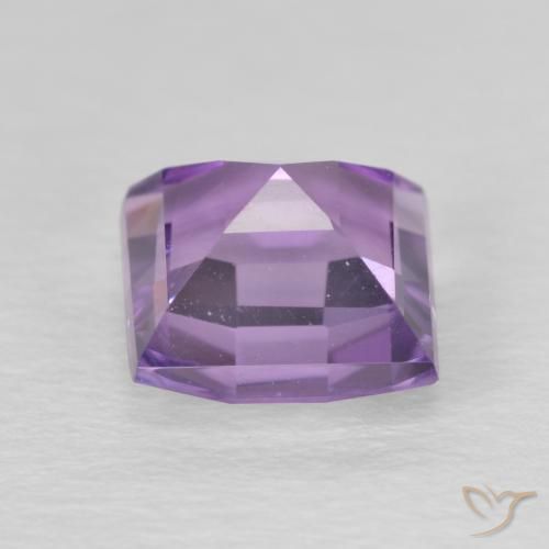Amatista Violeta iris intenso natural de 1.73 ct, Cuadrado, VVS-VS