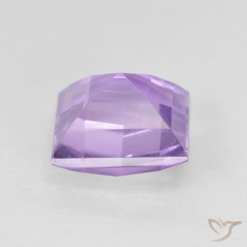 Amatista Violeta medio natural de 1.75 ct, Cuadrado, VVS-VS