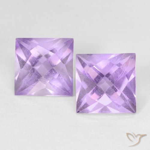 2.49ctw Natural Violeta medio Amatista, Cuadrado, VVS-VS
