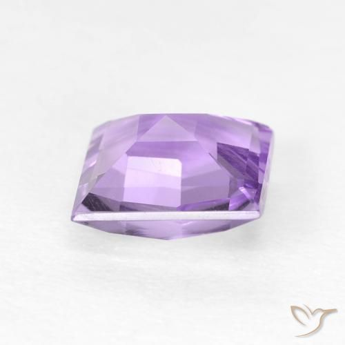 Amatista Violeta medio natural de 1.42 ct, Cuadrado, SI
