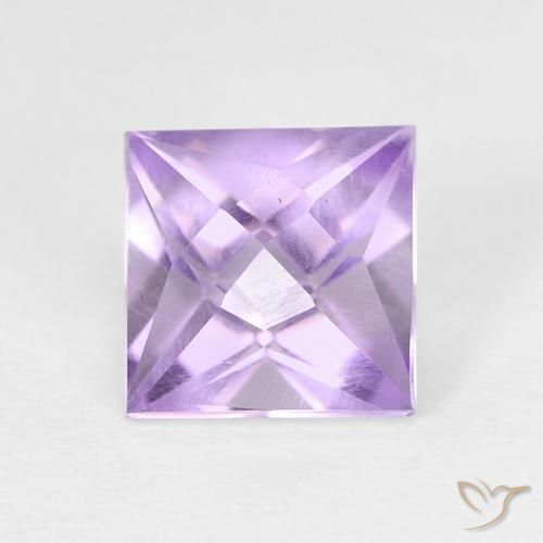 1.18ct Natural Violeta medio Amatista, Cuadrado, VVS