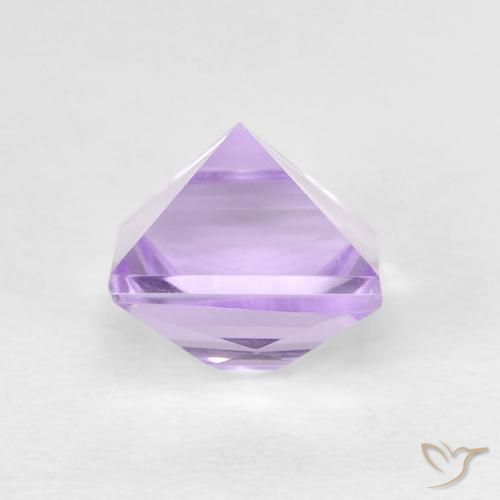 Amatista Violeta medio natural de 1.18 ct, Cuadrado, VVS