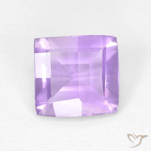1.08ct Natural Violeta rosado claro Amatista, Cuadrado, VVS-VS