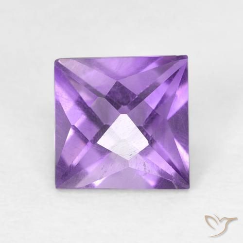 1.03ct Natural Violeta medio Amatista, Cuadrado, VVS-VS