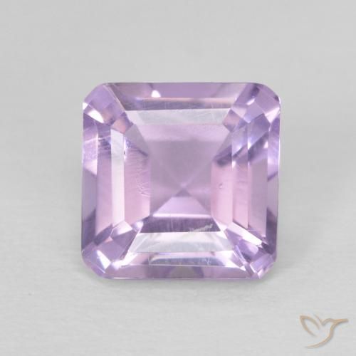 1.02ct Natural Violeta rosáceo claro Amatista, corte esmeralda, VS