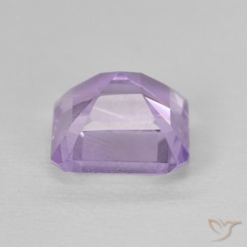 Amatista Violeta rosáceo claro natural de 1.02 ct, Corte Octágono / Esmeralda, VS