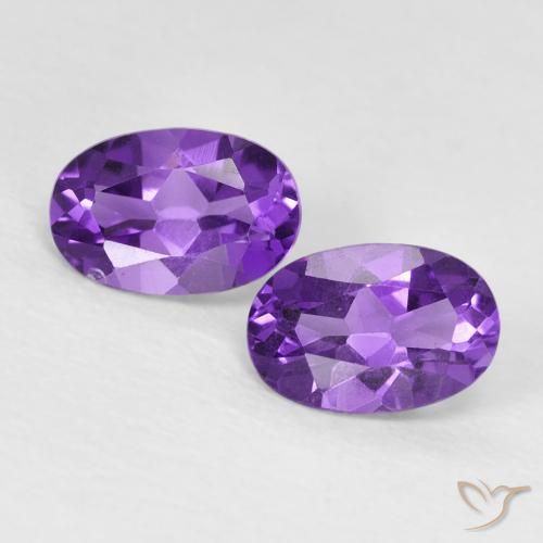0.86ctw Natural Medium Light-Violet Amatista, Ovalada, VVS-VS