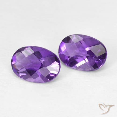 0.82ctw Natural Medium Light-Violet Amatista, Ovalada, VVS