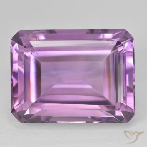 24.65ct Natural Violeta púrpura Amatista, corte esmeralda, VS
