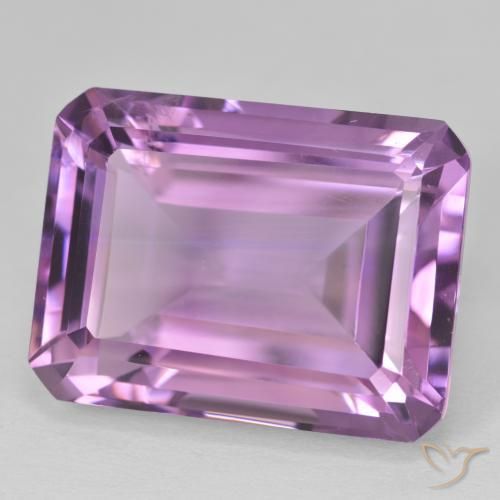 Amatista Violeta púrpura natural de 24.65 ct, Corte Octágono / Esmeralda, VS