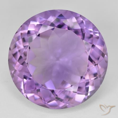 26.62ct Natural Violeta medio Amatista, Redondo, VVS-VS