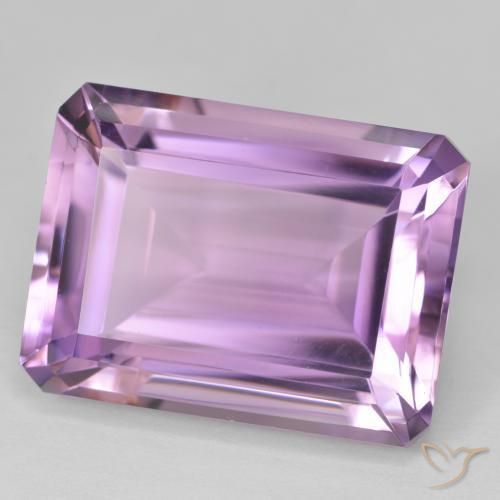 Amatista Violeta púrpura natural de 23.19 ct, Corte Octágono / Esmeralda, VVS