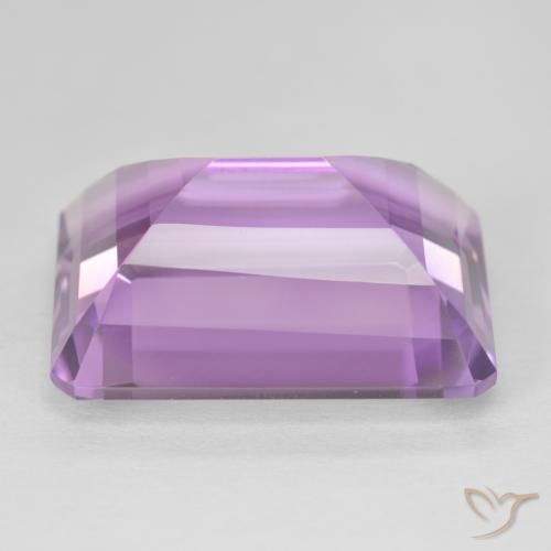Amatista Medium Light Purplish-Violet natural de 21.40 ct, Corte Octágono / Esmeralda, VVS