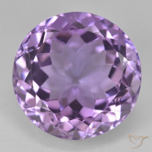 15.81ct Natural Rosado-violeta medio Amatista, Redondo, VVS