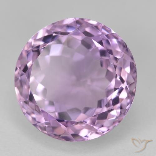 Amatista Magenta claro natural de 13.95 ct, Redondo, VVS-VS