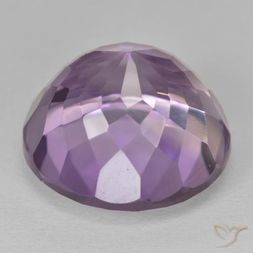 Amatista Magenta claro natural de 13.95 ct, Redondo, VVS-VS