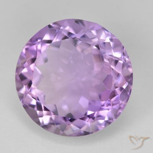 Amatista Violeta iris natural de 12.13 ct, Redondo, VVS