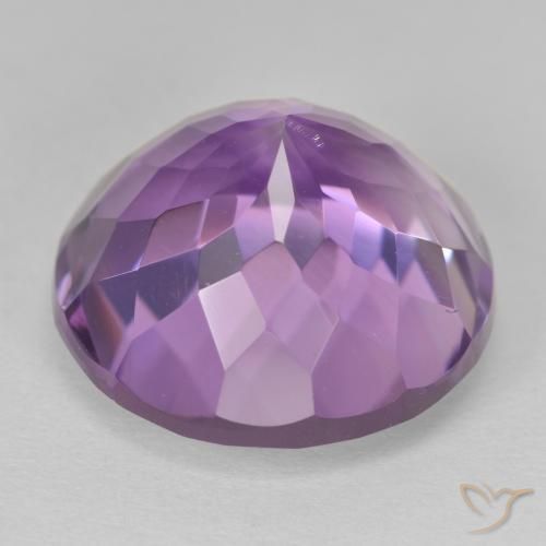 Amatista Violeta iris natural de 12.13 ct, Redondo, VVS