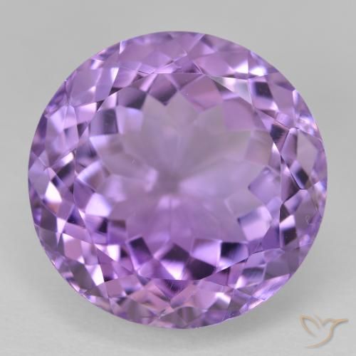 15.16ct Natural Violeta medio Amatista, Redondo, VVS