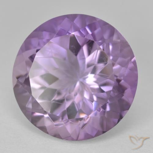 Amatista Violeta iris natural de 14.14 ct, Redondo, VVS-VS