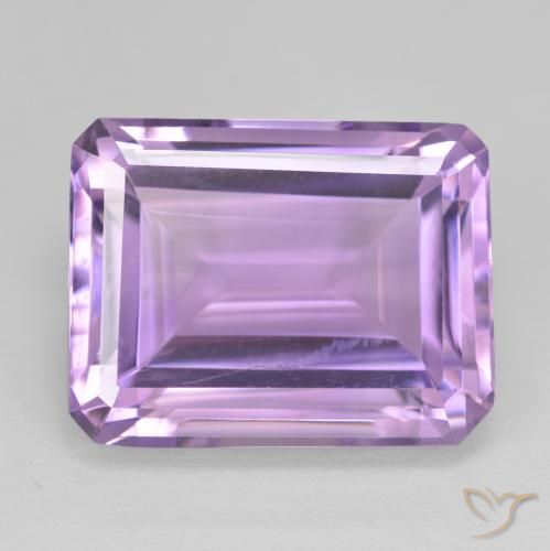 19.87ct Natural Violeta medio Amatista, corte esmeralda, VVS