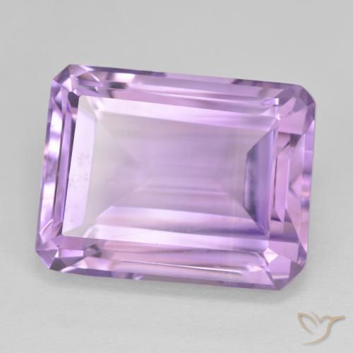 Amatista Violeta medio natural de 19.87 ct, Corte Octágono / Esmeralda, VVS