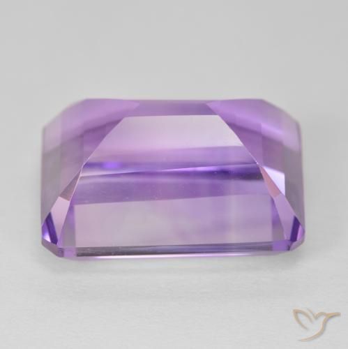 Amatista Violeta medio natural de 19.87 ct, Corte Octágono / Esmeralda, VVS